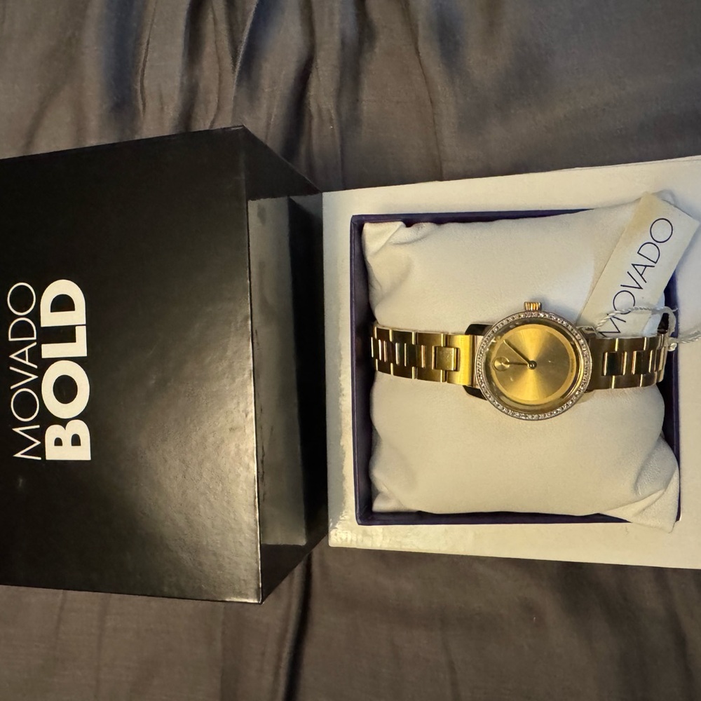 Movado Bold Gold Watch